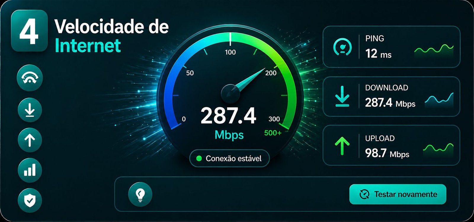 Velocidade de internet